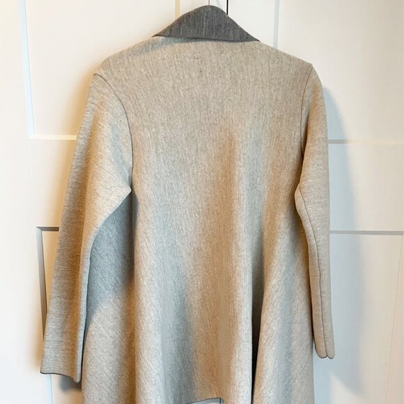 Zara Knit reversible Grey and Beige sweater - Size Medium - Picture 4 of 8